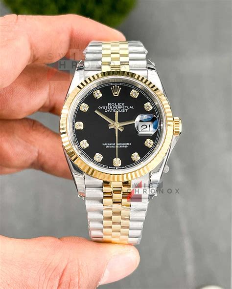 rolex 36mm datejust black dial|rolex datejust 36 price.